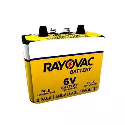 Rayovac 944-2R: 6-Volt Heavy Duty Lantern Battery With Spring Terminals  2 Pack • $15.45