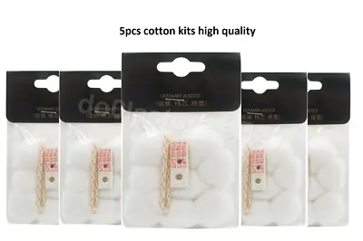 For Zippo Lighters Lot Of 5 Pcs Cotton Kit; Felt Pad Wick And Cotton • £7.66
