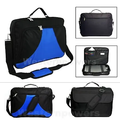 18 18.4 Inch Laptop Messenger Bag Case Briefcase Blue Black For Macbook Air/pro • $17.85