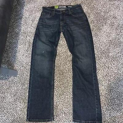 New SIGNATURE BY LEVI STRAUSS MENS 30x32  STRAIGHT LEG JEANS • $16.99