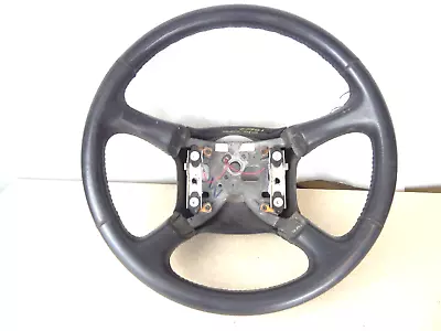 98 99 00 01 02 Sierra Silverado Tahoe Steering Wheel Black Leather • $49.99