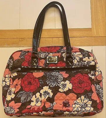 NEW VERA BRADLEY  Mocha Rouge Classic 100 Travel Bag Laptop Floral Breifcase • $59.99