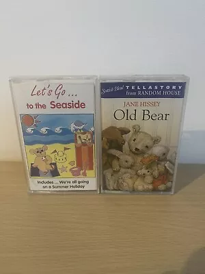 Jane Hissey Old Bear & Let’s Go To The Seaside 2 Audio Cassette Tapes Tellastory • £6.99