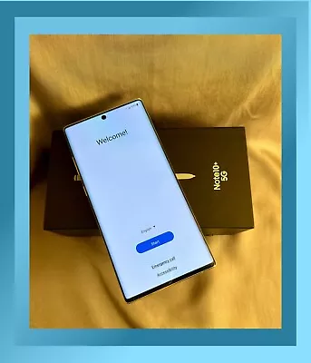 Samsung Galaxy Note 10+ Plus 5G N976V Smart Phone Pearl White Unlocked SPen Mint • $224.50