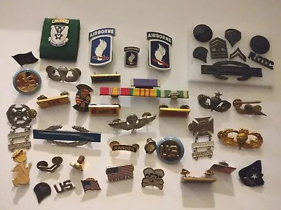 US Military And Other Misc Pins/Badges Some Vietnam Era • $39.99