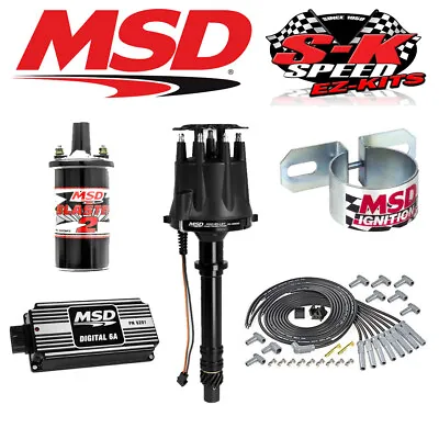 MSD BLACK Ignition Kit Digital 6A/Distributor/Wires/Coil/Bracket Big Block Chevy • $959.95