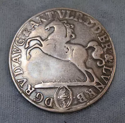 1698 German States Brunswick Luneberg 2/3 Thaler Silver Coin. Fine 15.2 Grams • $200