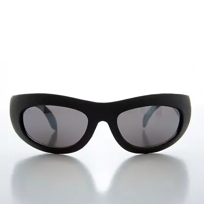 Black Wrap Around 90s Sunglass Goggle - Kravner • $25