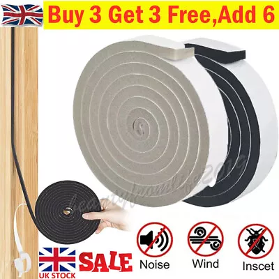 2M Weather Foam Tape Draught Excluder Seal Strip Insulation Window Door Stop!NEW • £1.99