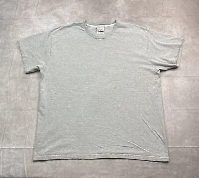 Vintage Nike T-Shirt Mens 2XL Gray Silver Tag Embroidered Swoosh Essential Shirt • $4.06