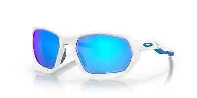 Oakley PLAZMA Sunglasses OO9019-1059 Matte White W/ PRIZM Sapphire Lens • $79.99