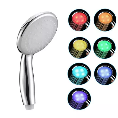 TECHTONGDA 7 Colors Changing Luminous Stylish LED Shower Head For Bathroom • $7.42