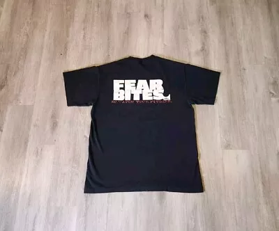 Vintage No Fear Shirt Mens XL Single Stitch Distressed Fade Fear Bites 1990s • $19.95