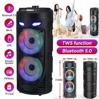 3000W Portable Bluetooth Party Speaker Sub Woofer Heavy Bass Sound System & MIC • $39.99