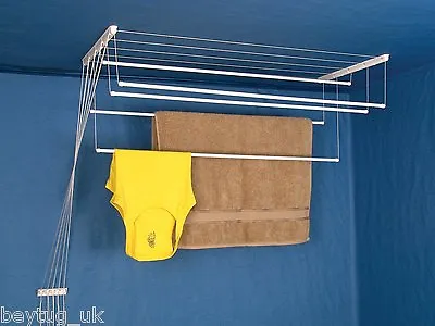 £29.90 • Buy New Clothes Ceiling Pulley Airer, Dryer, Drying Rack, From 5m To 8m Drying Space
