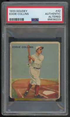 1933 Goudey Eddie Collins #42 PSA Authentic • $137.99