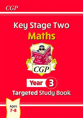 KS2 SATS Year 3 Maths Targeted Study Book With Answer Ages 7-8 Cgp 2022 • £8.99