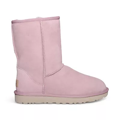 Ugg Classic Short Ii Shell Suede Pink Sheepskin Women's Boots Size Us 6/uk 4 New • $90.99