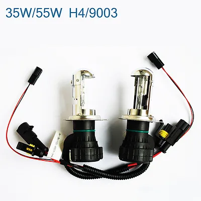$16.99 • Buy 35W/55W HID  Bi-xenon Hi/Low Dual Beam Bulbs H4 H13 9003 9004 9007 9008 Harness