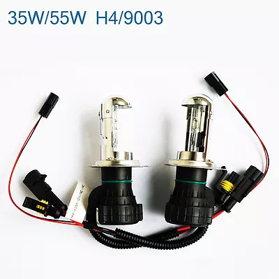 35W/55W HID  Bi-xenon Hi/Low Dual Beam Bulbs H4 H13 9003 9004 9007 9008 Harness • $16.99