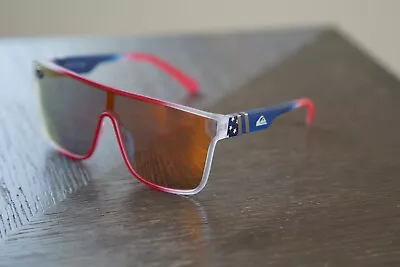 Quiksilver Sunglasses Unisex (Red/White/Blue) Orange Lens • $19.99