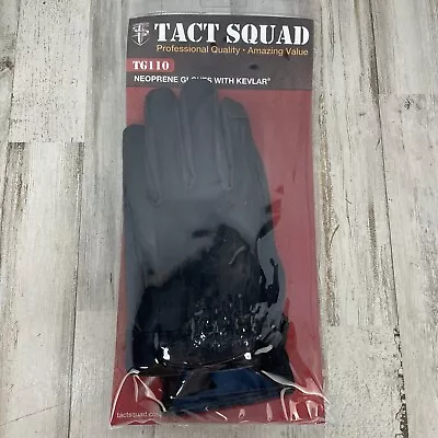 TACT SQUAD TG110 Neoprene Gloves With Kevlar Uniform Glove Protects Against Cuts • $12.22