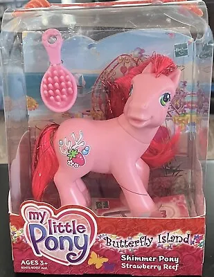 My Little Pony 2004 G3 Shimmer Pony STRAWBERRY REEF Butterfly Island NEW In Box • $18