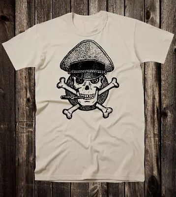 Retro Tattoo Tee T Shirt Vtg Art Russian Traditional Prison Skull Biker Chopper  • $24.99