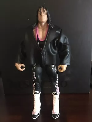 WWE Elite DF Bret Hart W/custom Jacket Wrestling Figure  • $90