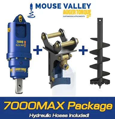 Auger Torque 7000MAX Earth Drill Package For Digger / Excavator 5-8Ton • £4718.25