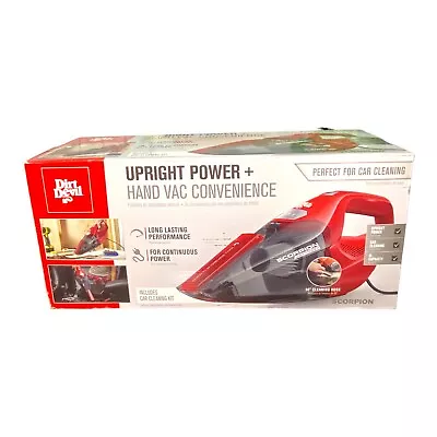 $39.99 • Buy Dirt Devil Scorpion Hand Vac Corded Vacuum Bagless Red