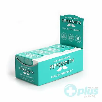 Peppersmith 100% Xylitol Fine English Peppermint (Pack Of 12 = 300 Mints) • £17.99