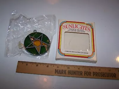 Vintage EASTERN STAR EMBLEM Sun / Light Catcher - Unused - Factory Sealed • $15