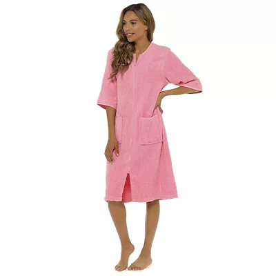 £23.99 • Buy Super Soft 100% Cotton Robe Womens Dresses - Ladies Towelling Shower Wrap Gown