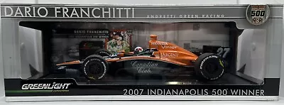 GreenLight 1:18 Dario Franchitti #27 Andretti 2007 Indianapolis 500 Winner RARE! • $119.99