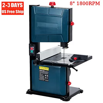 8  Band Saw Benchtop Pure Copper Motor 1800RPM 3.5-Amp W/ Fence &Miter Gauge New • $158.99