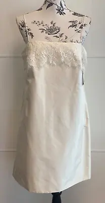 NWT J CREW Weddings And Parties Ivory Silk Wedding Dress Size 10 • $29.99