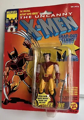  ToyBiz 1991 Uncanny X-Men Wolverine Snap-Out Claws Action Figure NOC • $23.50