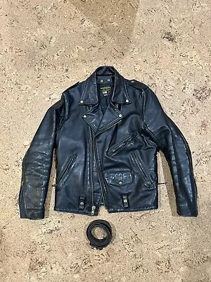 Vintage Vanson Highwayman Deluxe Leather Jacket Size 40 • $400