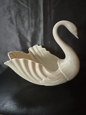 Vintage 1950's Lenox Usa Large Swan Planter 9  X 8.5  X 12.5  • $40