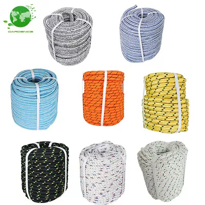 3/8 & 1/2 & 5/8 & 3/4''×200ft Heavy Duty Braided Polyester Arborist Rigging Rope • $31.79