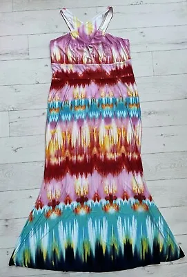 £9.99 • Buy Body Flirt Plus Size 18 / 20 Multicoloured Dip Dye Long Maxi Dress NEW