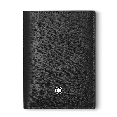 Montblanc 4810 Business Card And Banknote Holder Clip Closure Black 129251 • $214.52