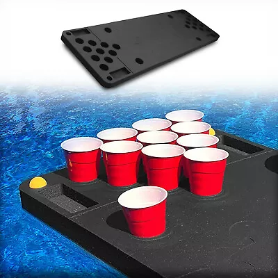 Floating Pool Beer Pong Table Party Durable Black Foam Deflation-Proof 6 Feet • $131.38