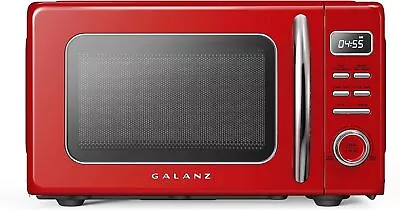 Galanz GLCMKZ07RDR07 Retro Countertop Microwave Oven With Auto .7 Cu Ft Red • $93.99