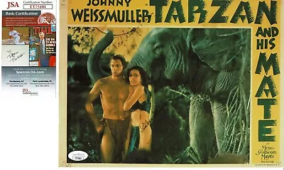 MAUREEN O'SULLIVAN (1911-1998) SIGNED 8.5x11.5 PHOTO  TARZAN & HIS MATE  JSA COA • $199.99