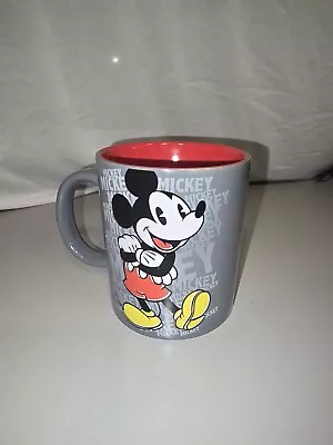 Disney Mickey Mouse Coffee Mug Tea Cup Grey 14 Oz Silver Buffalo • $10