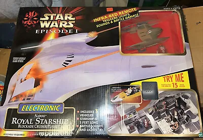 VINTAGE 1999 STAR WARS Episode I Naboo ROYAL STARSHIP Sealed Box MISB New NIB • $374.99