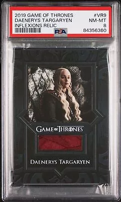 2019 Game Of Thrones Inflexion Daenerys Targaryen Emilia Clarke Cape Relic PSA 8 • $64