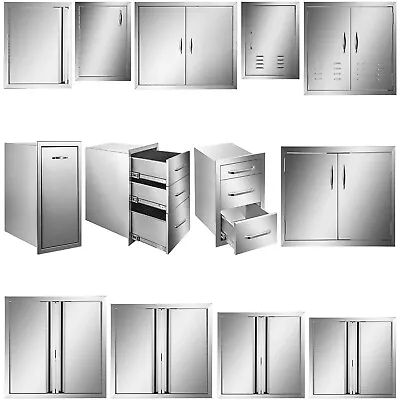 $299.99 • Buy VEVOR Stainless Steel Access BBQ Island Kitchen BBQ Door Drawers Outdoor
